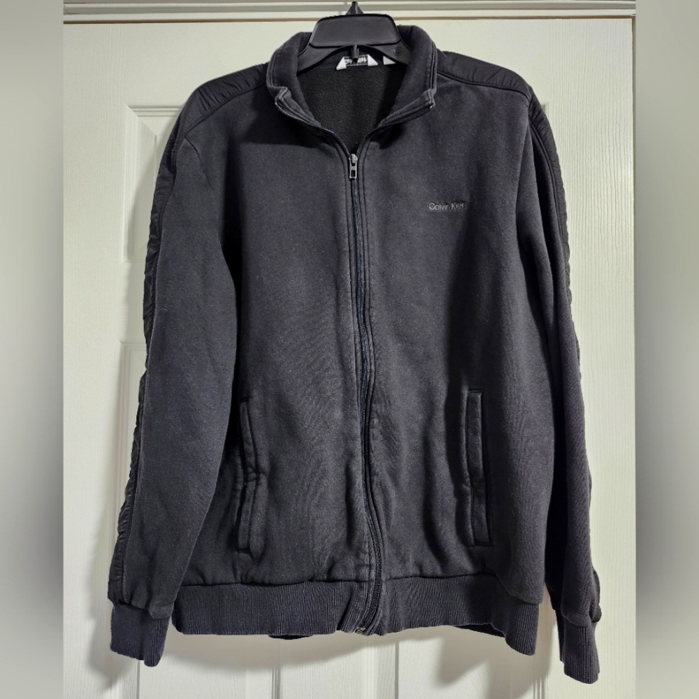 Calvin Klein XL Black Sweater With Zipper